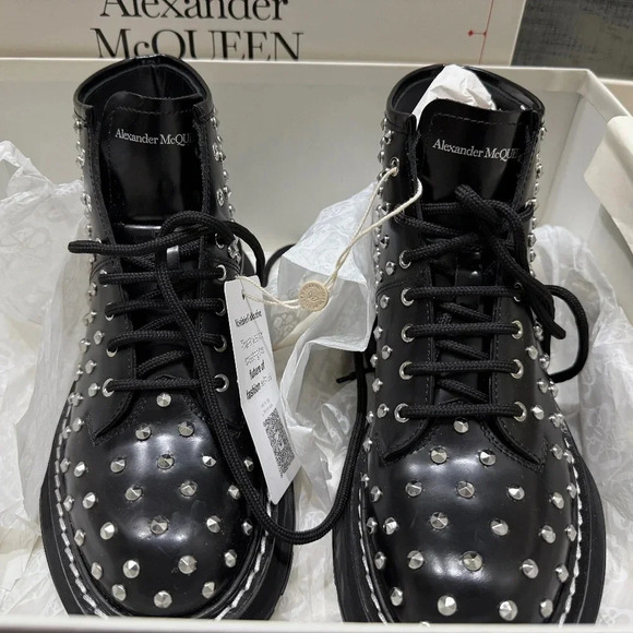 Alexander McQueen Shoes - ••SOLD•• AUTHENTIC Alexander McQueen Studded Boots- Size 37 (never worn out)